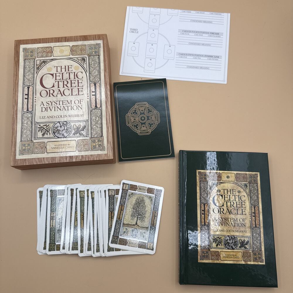 Vintage The Celtic Tree Oracle A System Of Divination Card Set 1988 Edition